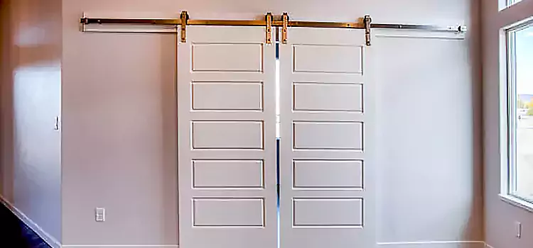 Glass Barn Door with Installation Hardware Kit Sterling