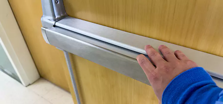 Installing a Push Bar on a Door Sterling